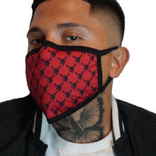 Load image into Gallery viewer, RED DESIGNER FACE MASK (ONLY 50 MADE)
