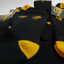 Load image into Gallery viewer, THE FAM BLACK AND YELLOW SOCKS
