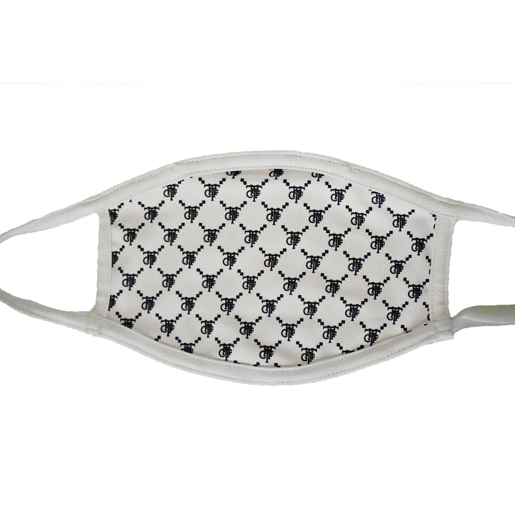 WHITE DESIGNER FACE MASK