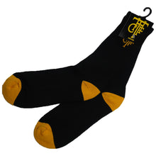 Load image into Gallery viewer, THE FAM BLACK AND YELLOW SOCKS
